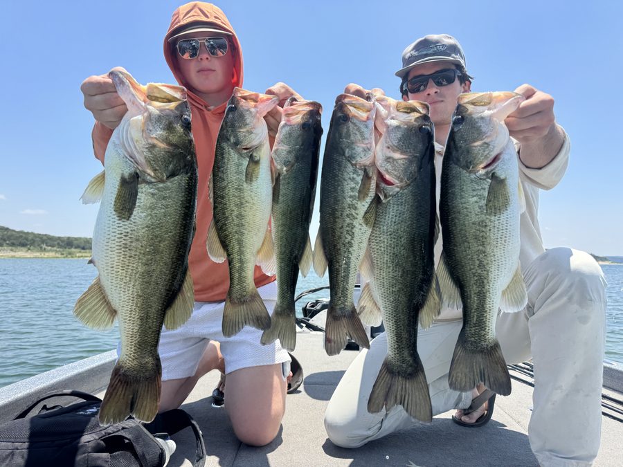 Guided bass fishing trip with Rockin' B Outdoors