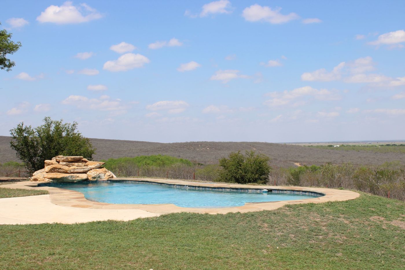 Pool overlooking the South Texas ranch at McGrath Ranch
